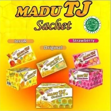 

MADU TJ Sachet 20g rasa jeruk, strawberry, original