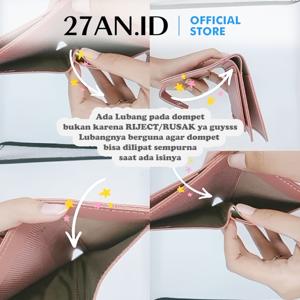 Hemat (27An.Id) Dompet Kartu 807 Dompet Lipat Wanita Dompet Wanita Kecil Aesthetic Korea Dompet Mini