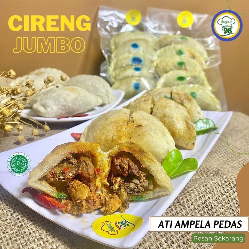 

cireng jumbo isi ati ampela pedas