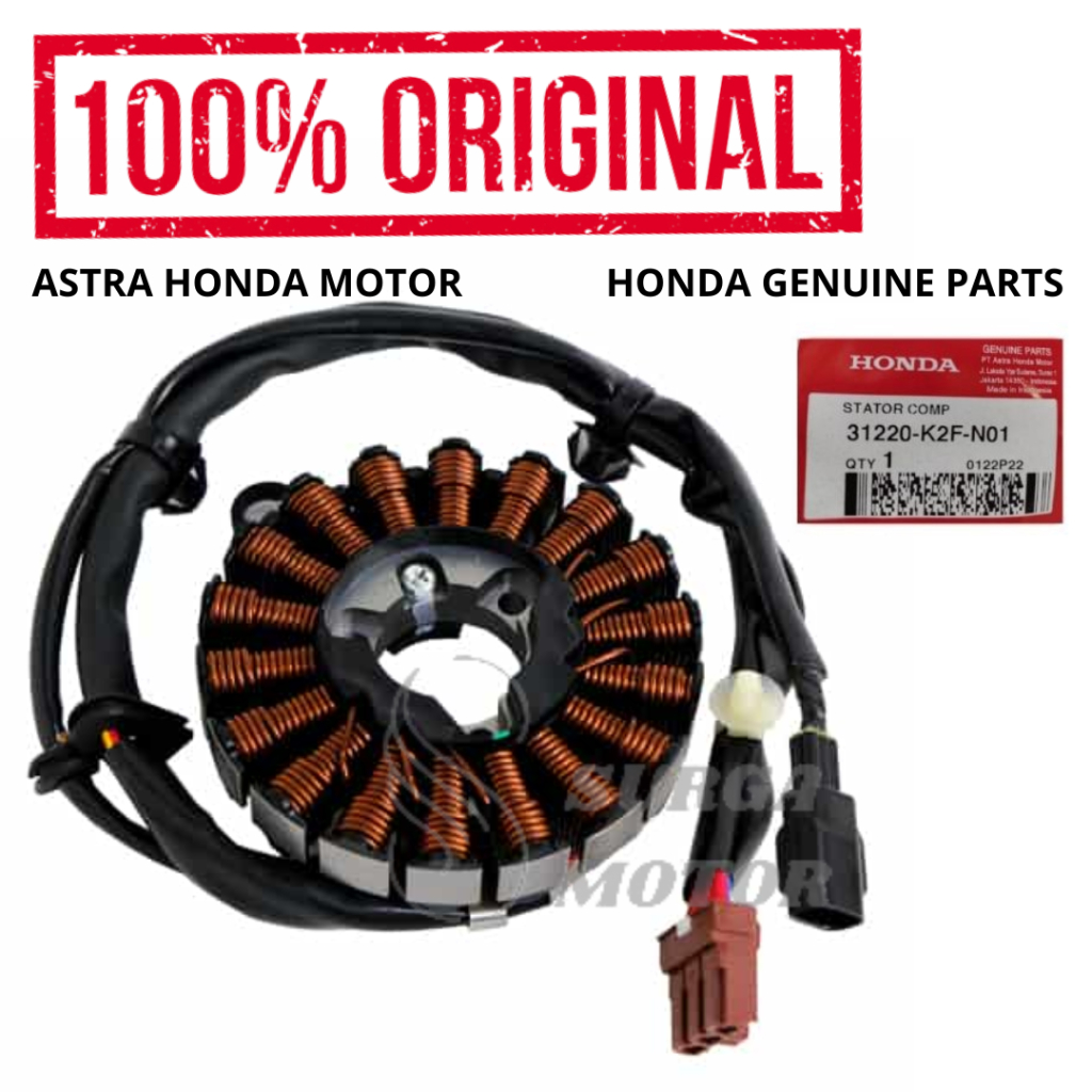 Spull Stator Comp Scoopy K2F Pertama Tahun 2020 Original Honda AHM 31220-K2F-N01 Spool Spul Magnet S