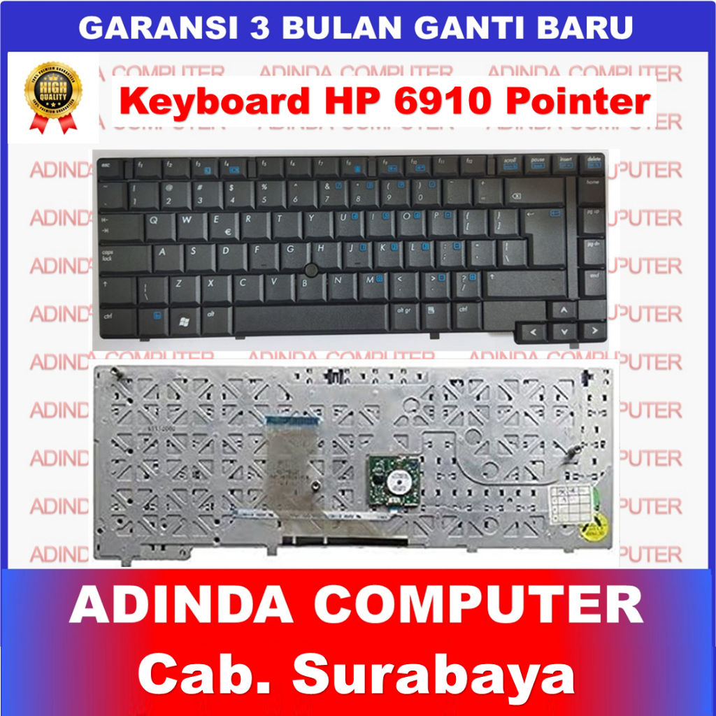 Keyboard Laptop Hp 6910 NC6400 NC6910 NC6910P 6910P Pointer