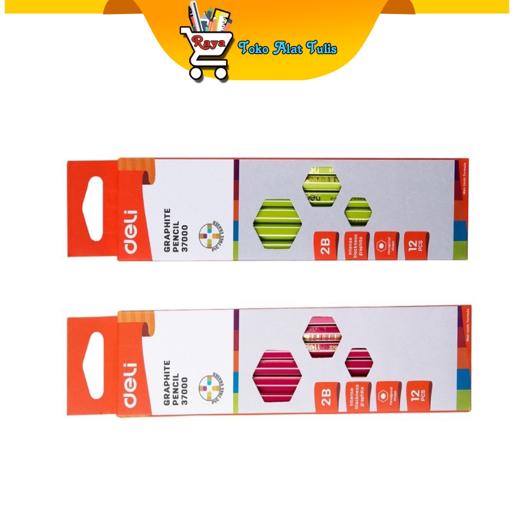 

Deli Graphite Pencil / Pensil Kayu 2B Kualitas Bagus 37000