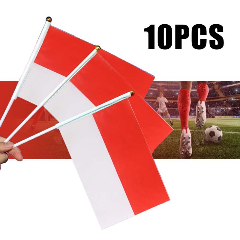 10pcs Bendera Merah Putih Kecil Bendera Indonesia Kecil Serbaguna Mini Bendera Kecil Merah Putih  Pa