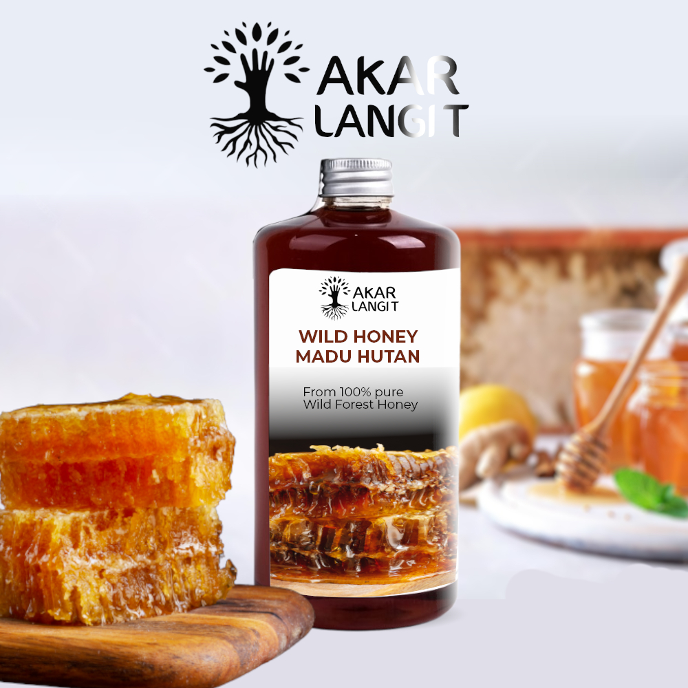 

Madu Hutan 500ml Natural Raw Forest Honey Asli 100% Original Akarlangit
