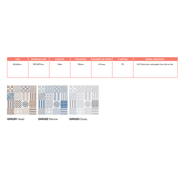 NIRO GRANITE MUSE MATT 60x60