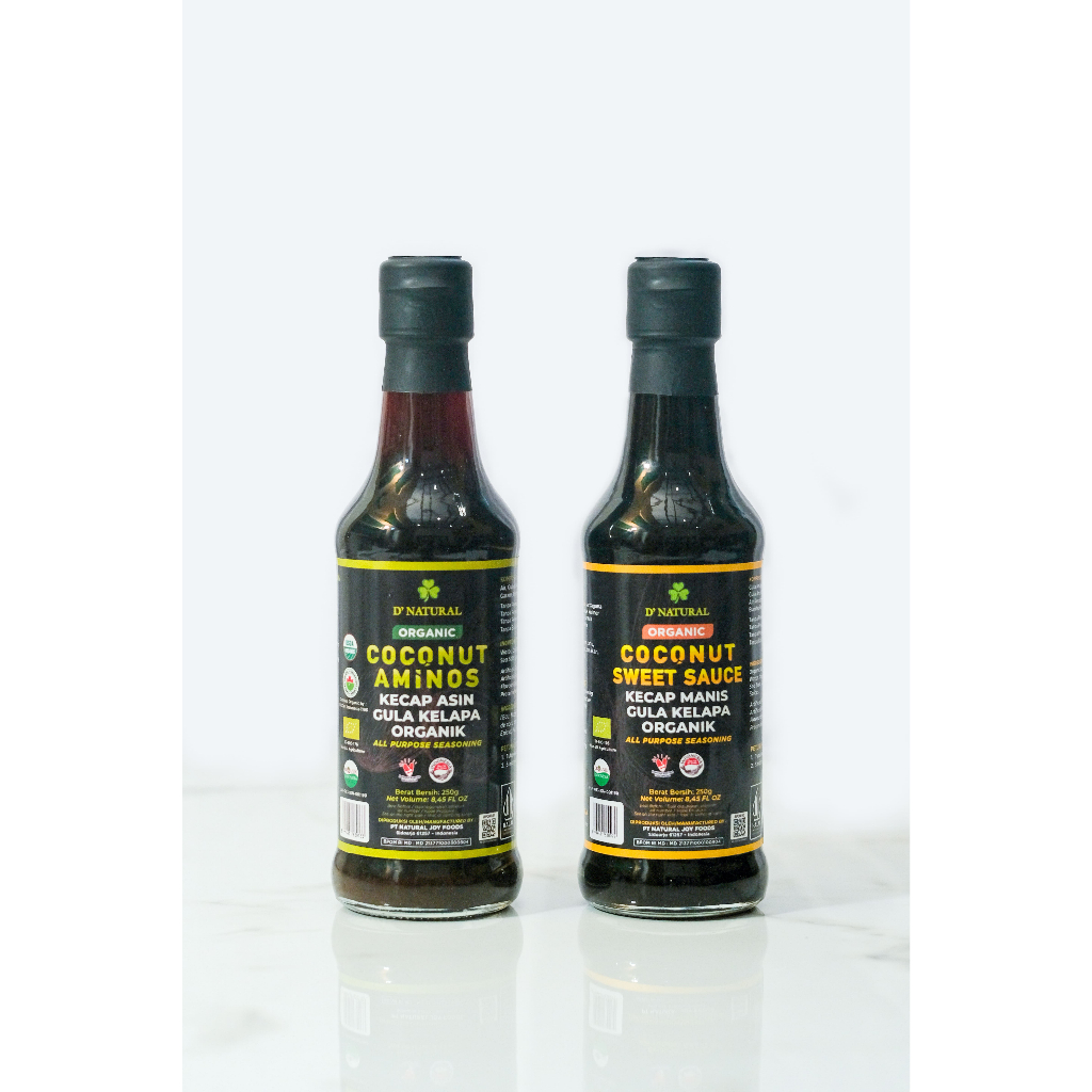 

Paket Bundling Bumbu Dapur Sehat ( Kecap Manis Kelapa dan Kecap Asin Kelapa tanpa kedelai DNatural ) - 250 ml