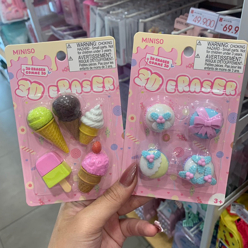 

Miniso 3D Eraser Collection Delicious Dessert (A) Stationery