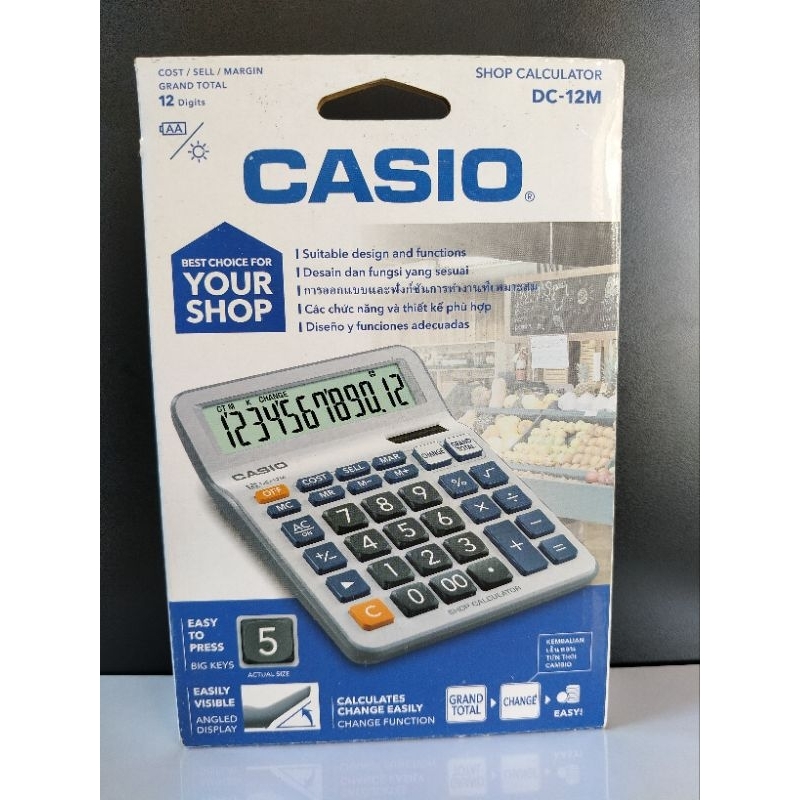 

CASIO - Kalkulator DC - 12 M ( Desktop Calculator ) / Kalkulator 12 Digit