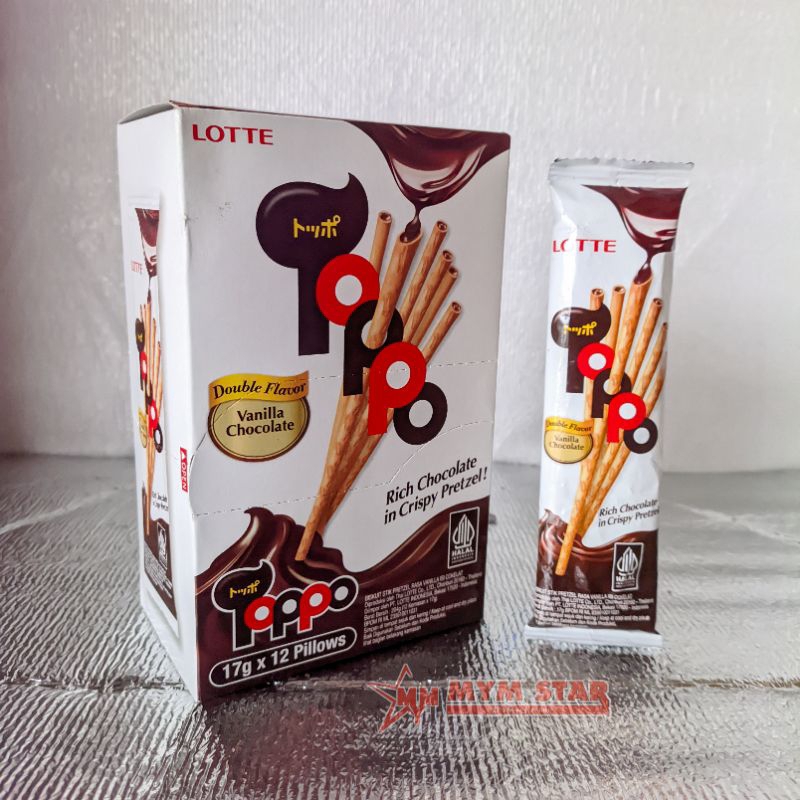 

Lotte Toppo isi 12 - Rich Chocolate in Crispy Pretzel