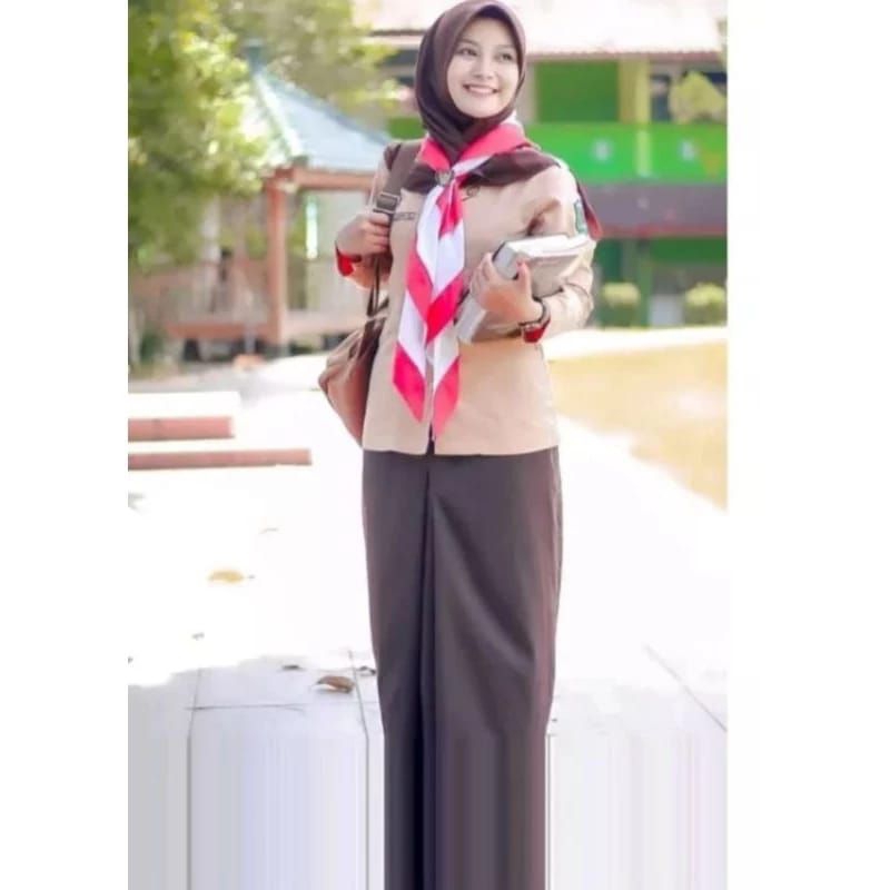 ROK SPAN BELAH SATU SEKOLAH SMP SMA SMK ABU COKLAT PUTIH BIRU