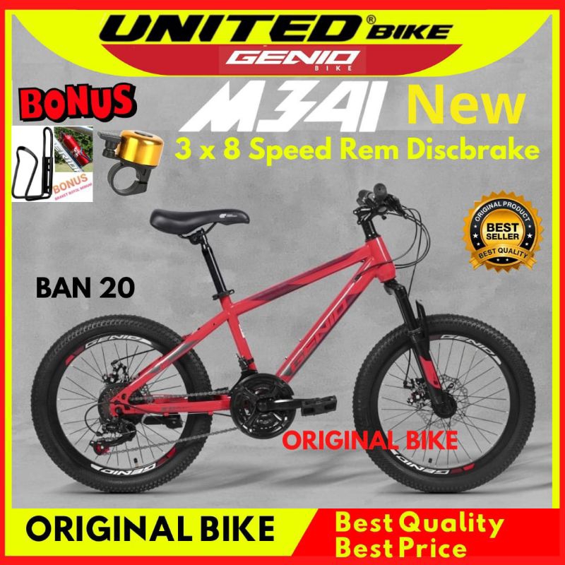 Sepeda Anak Gunung MTB  20 Genio M341 By Unitedbike