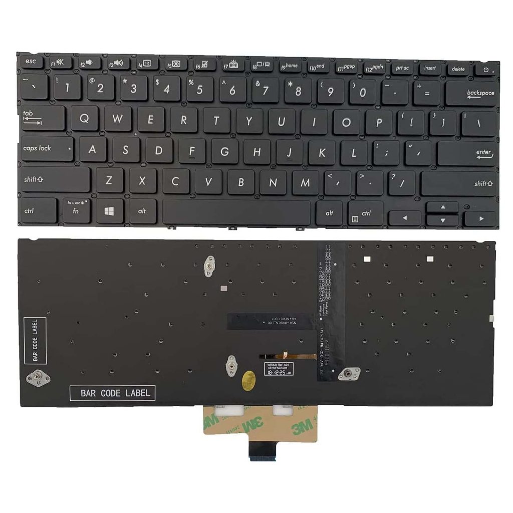 Keyboard Asus Zenbook 14 Ux433 Ux433F Ux433Fa Ux433Fac Ux433Flc Backlight Black