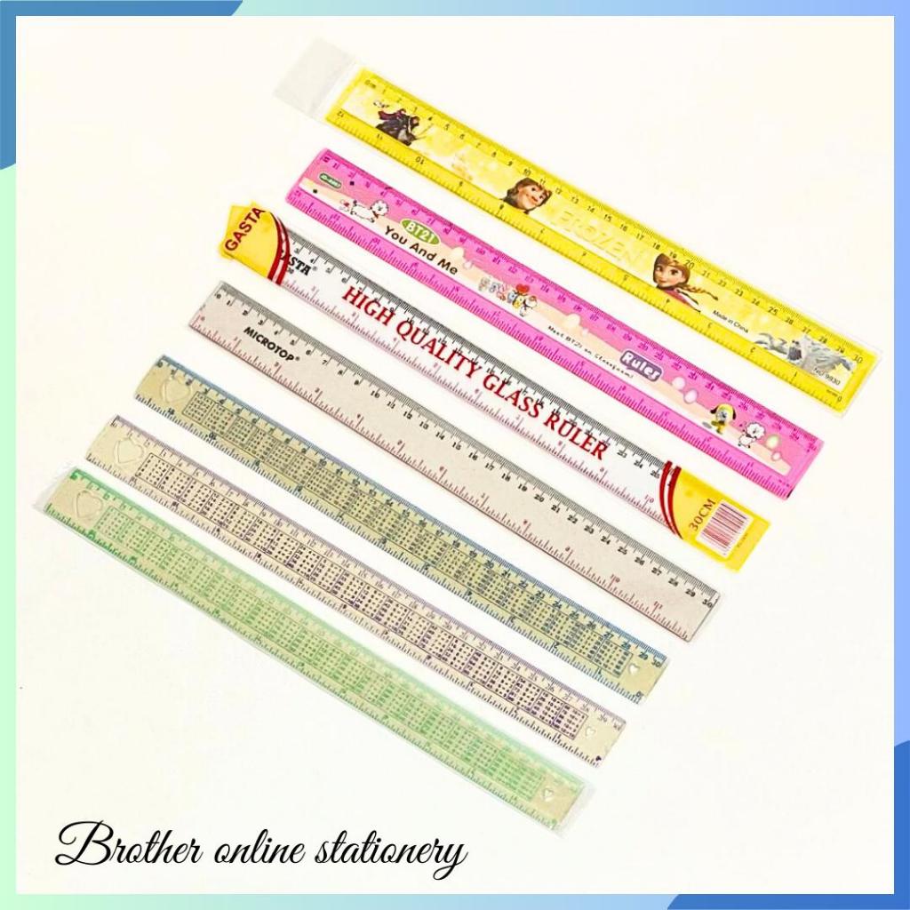 

BOS Penggaris 30 cm/Mistar/Penggaris/Ruler Set/Penggaris Lucu Gambar