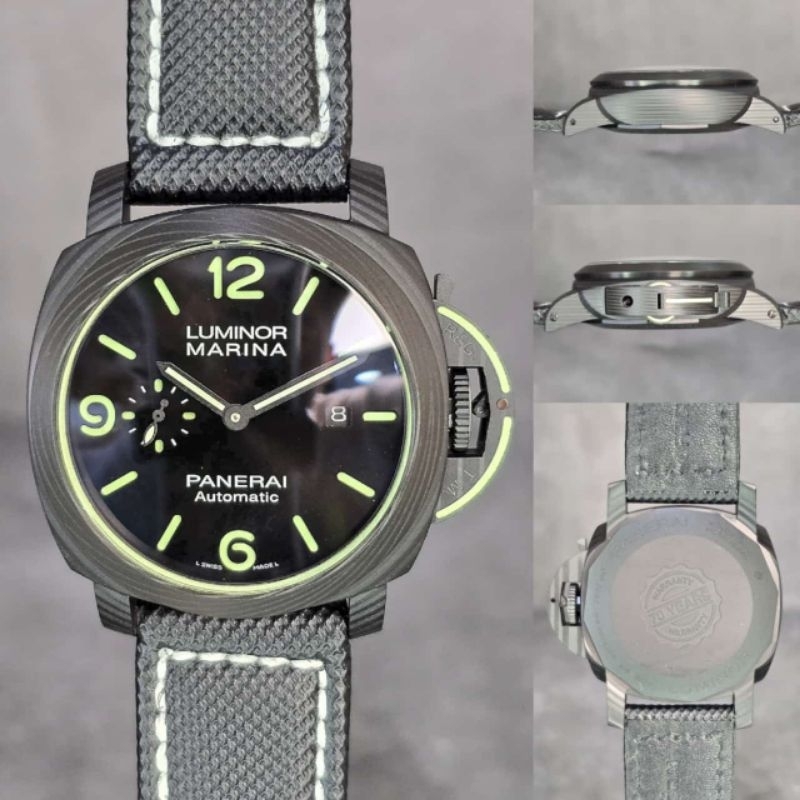 LUMINOR PANERAI PAM118 LUMINOR MARINA TRILOGY BLACK AUTOMATIC #jamtanganpria