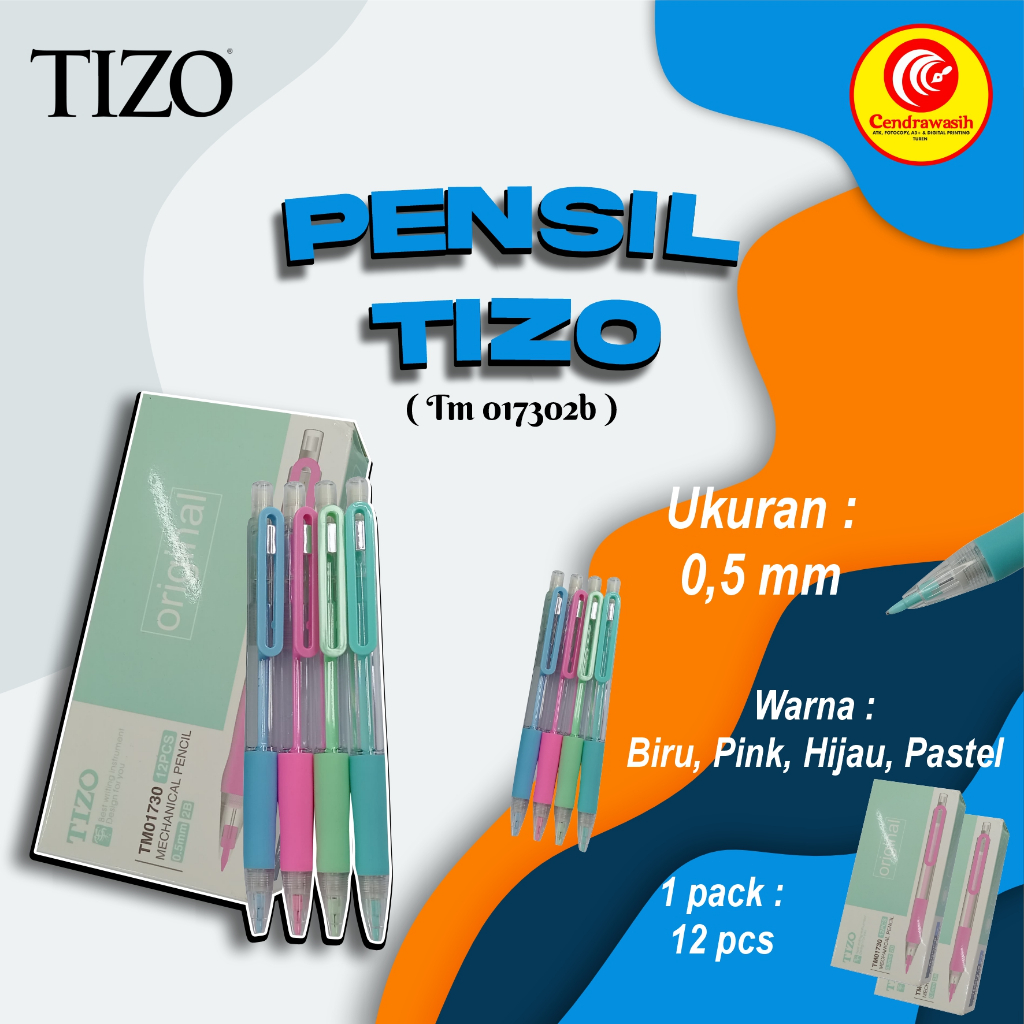 

PENSIL MEKANIK TIZO TM01730 2B 0,5MM PACK