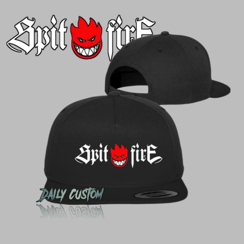 Topi Spitfire Snapback - Snapback Hat Caps Hip Hop Skate - Topi Distro Pria Wanita