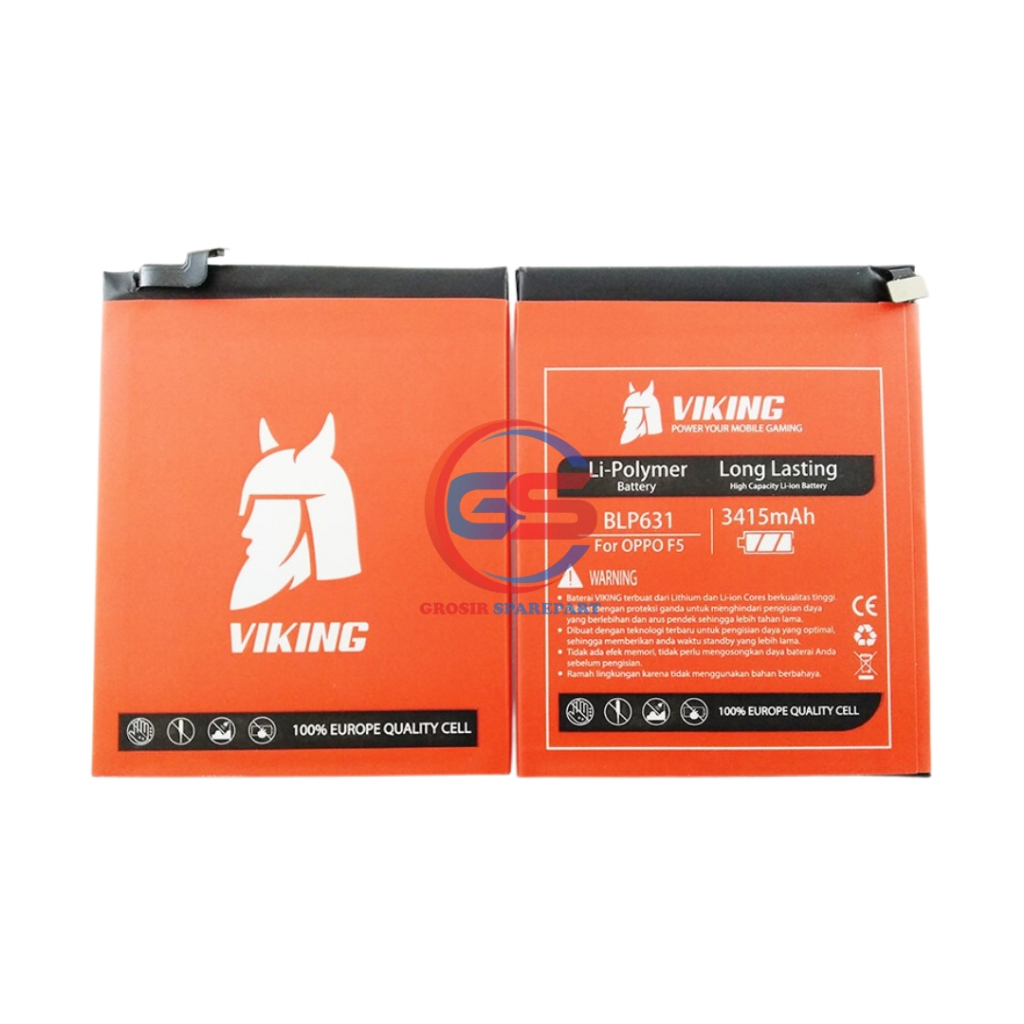 BATERAI / BATTERY / BATRE OPPO F5 / F3 VIKING DOUBLE POWER/BLP631