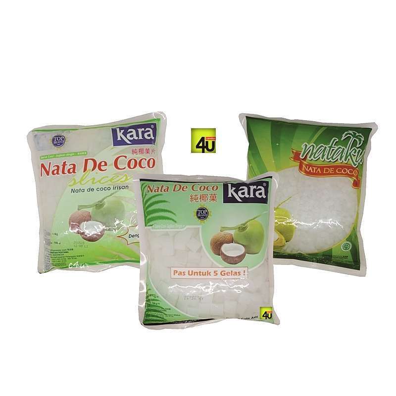 

Nataku Nata de Coco Dadu Kecil 1kg / Kara Nata de Coco Dadu Besar 1kg