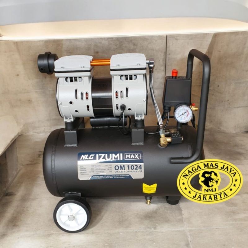 IZUMI OL 1024 KOMPRESOR ANGIN OILLESS 1HP 24LITER / AIR COMPRESOR IZUMI OL1024 / IZUMI OL-1024 Big