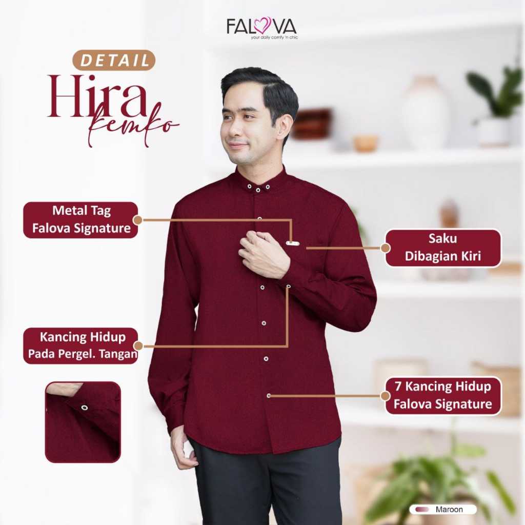 KEMEJA KOKO FALOVA - HIRA _ DAD & KIDS