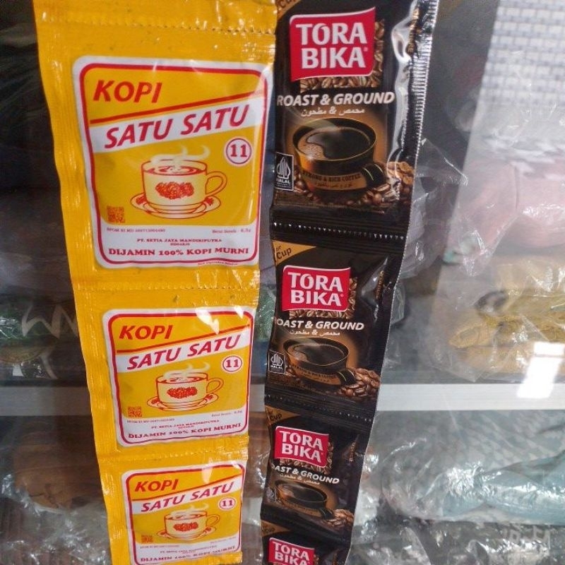 

1 renceng Kopi bubuk mini | kopi hitam | kopi satu satu | kopi torabika 6,5gram