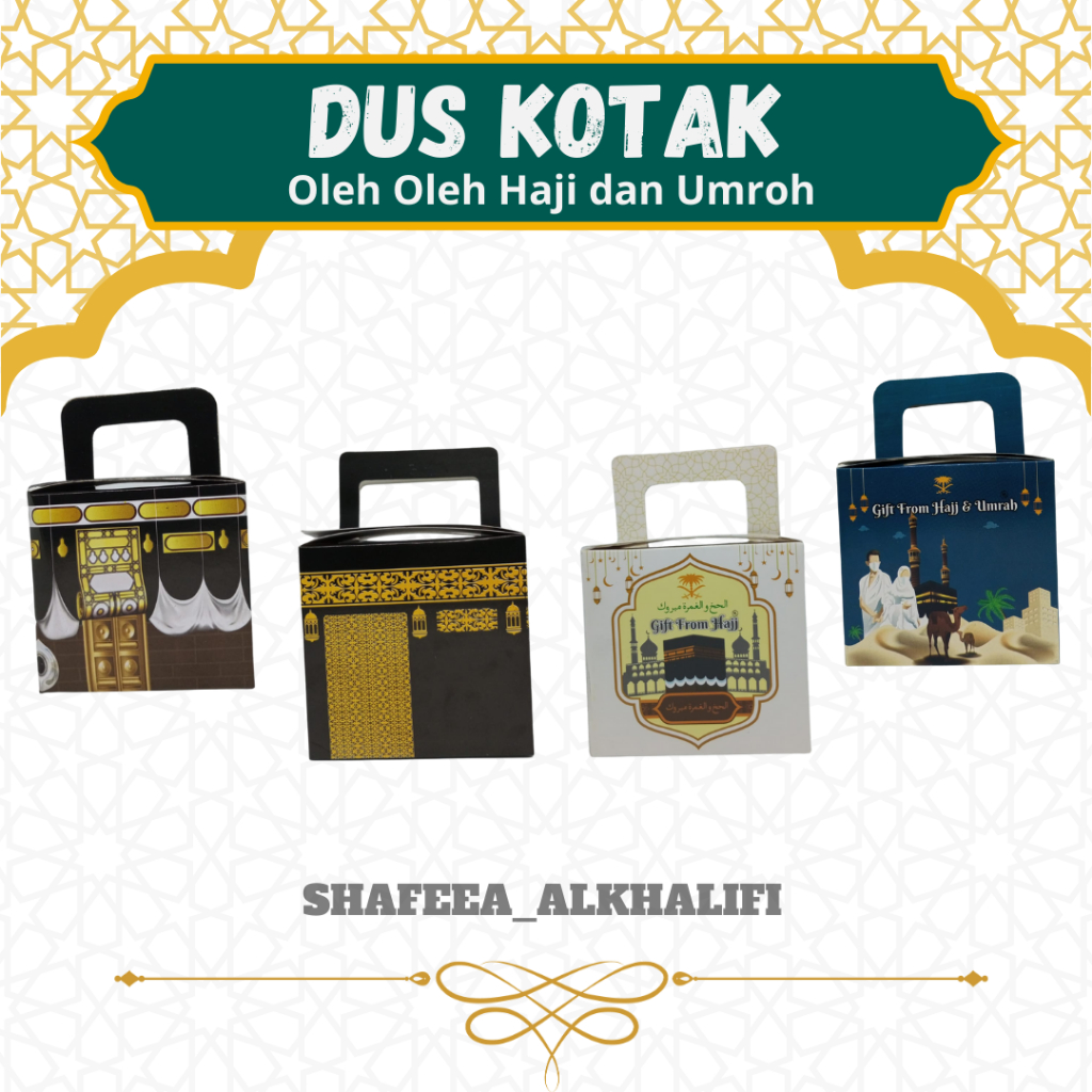 

Dus Kotak Ka'bah Oleh Oleh Haji dan Umroh 1 Pack Isi 50pcs, Dus Teng Teng , Bingkisan Haji dan Umroh