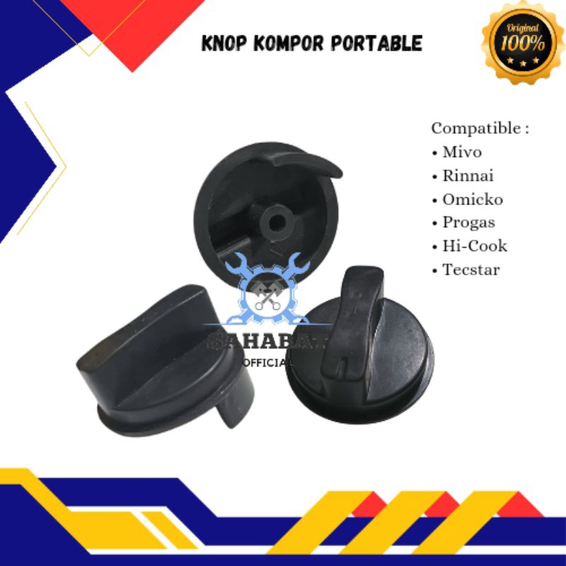 KNOP KOMPOR GAS PORTABLE SETENGAH LINGKARAN