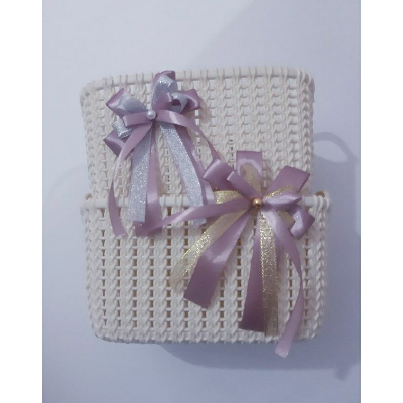 

Pita Hias Satin Glitter Siap Pakai Untuk Kado Hampers Souvenir Parcel Warna Dusty Pink Gold Silver