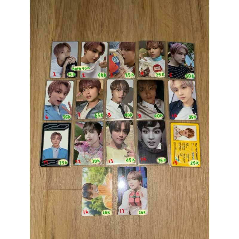 Photocard haechan official 100% nct dream 127 hello future sticker ncit aab universe id card