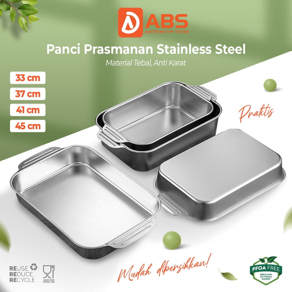 ABS Wadah Prasmanan Catering Stainless Steel Wadah Saji Lauk
