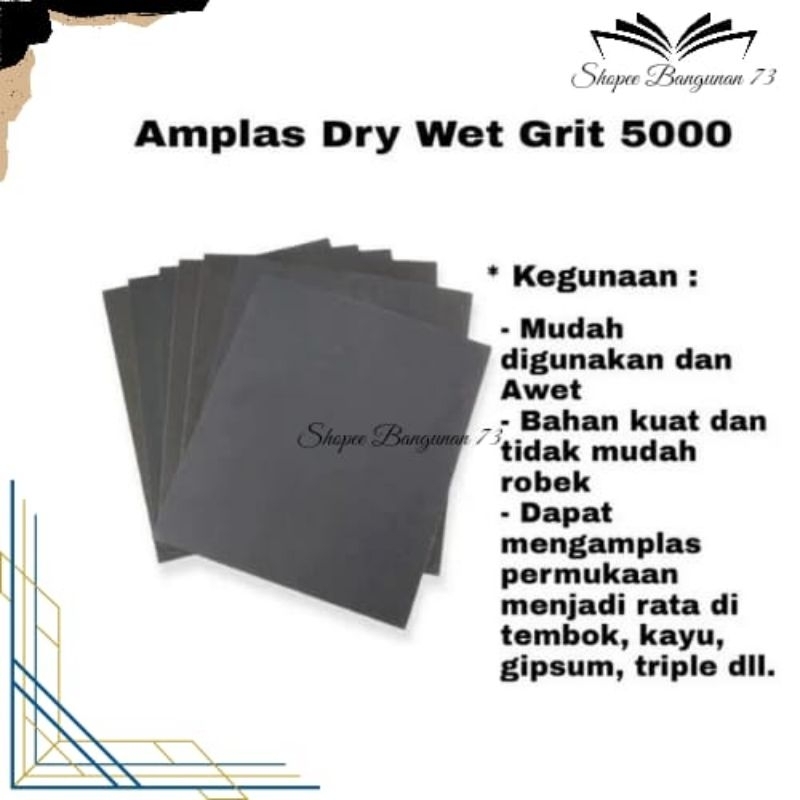 Amplas Duco / Abrasive Paper SLG Waterproof #5000 GERMANY STANDARD