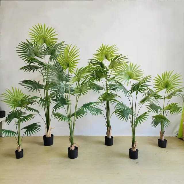 Tanaman Hias Palem Kipas Premium Artificial Jumbo Pohon Palem Plastik Artificial Aestetic / CZ-19