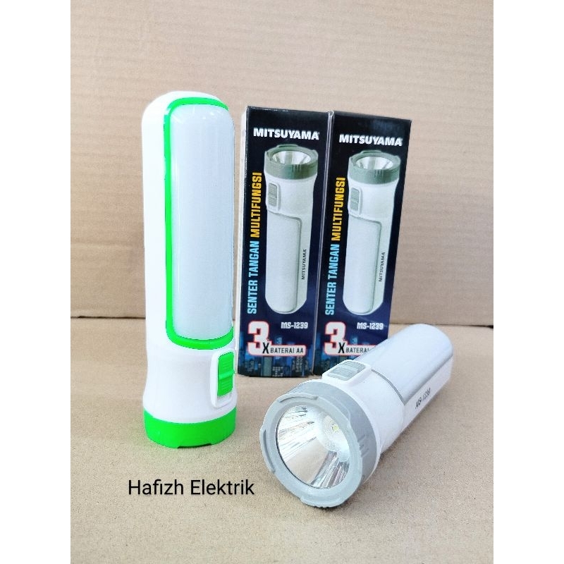 MITSUYAMA Senter Tangan Multifungsi MS-1239 Non Charger | Senter Baterai AA