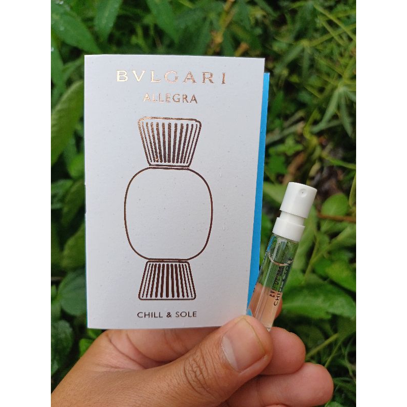 vial parfum bvlgari allegra CHILL & SOLE 1,5ml