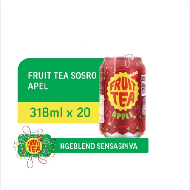 

Fruit Tea Apel Can 318 ml isi 20 Can - Kemasan Kaleng
