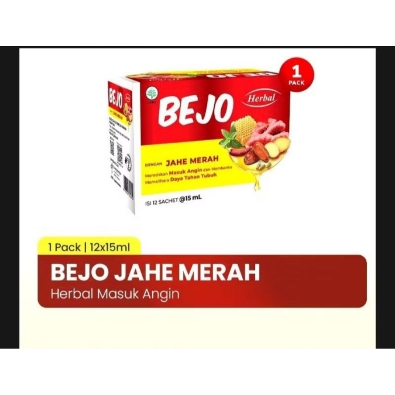 

BEJO JAHE MERAH HERBAL 1 BOX ISI 12
