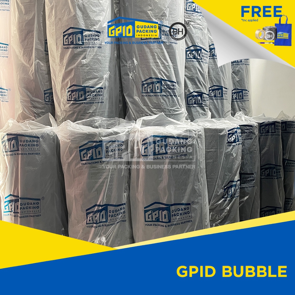 

HJK (GOSEND/GRAB) GPID - Bubble Wrap Hitam/ Putih 125cm x 50 m