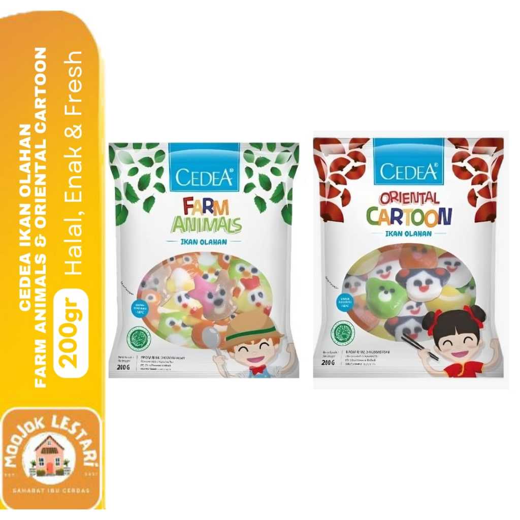 

CEDEA Oriental Cartoon/Farm Animal 200gr Baso Suki Bakso Ikan Karakter Lucu Halal Enak Premium