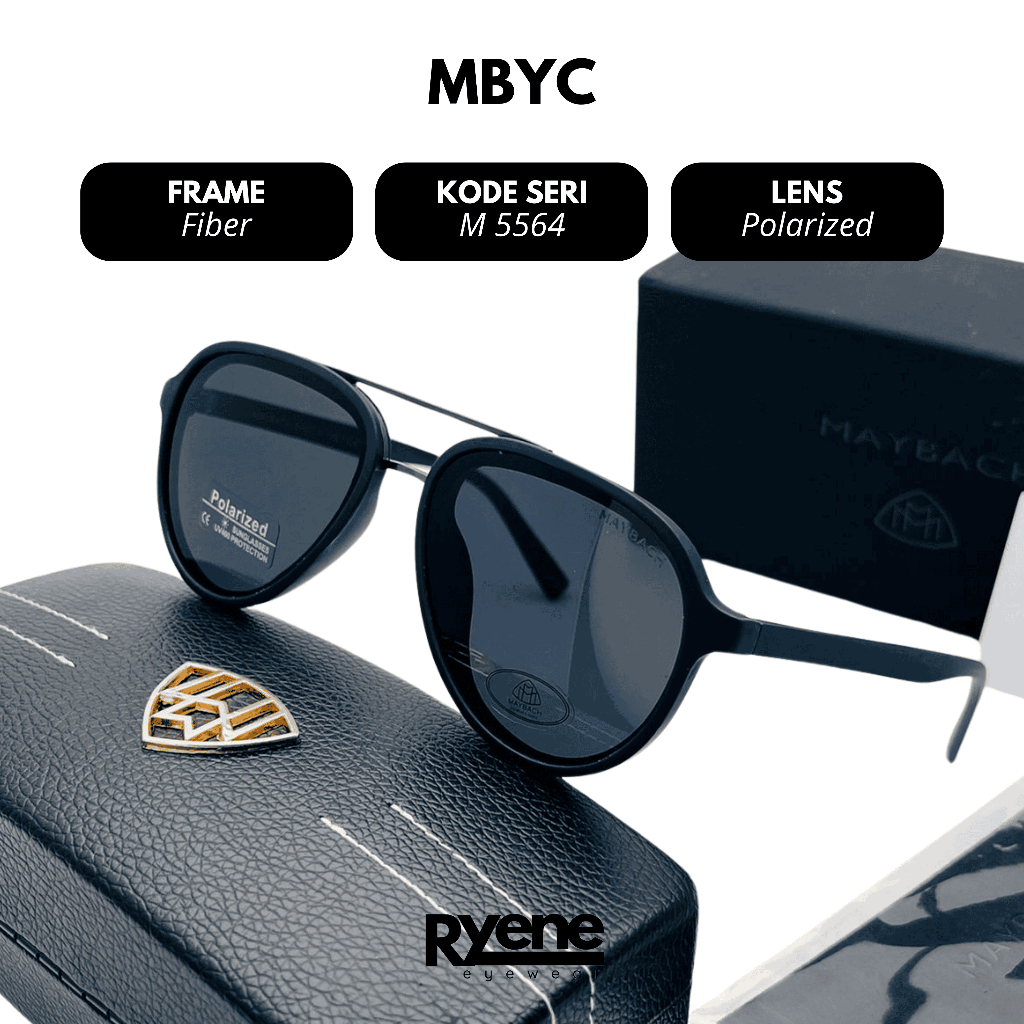 KACAMATA FASHION PRIA MAYBACH 5564 LENSA POLARIZED FREME FIBER SOLID SUNGLASSES IMPORT