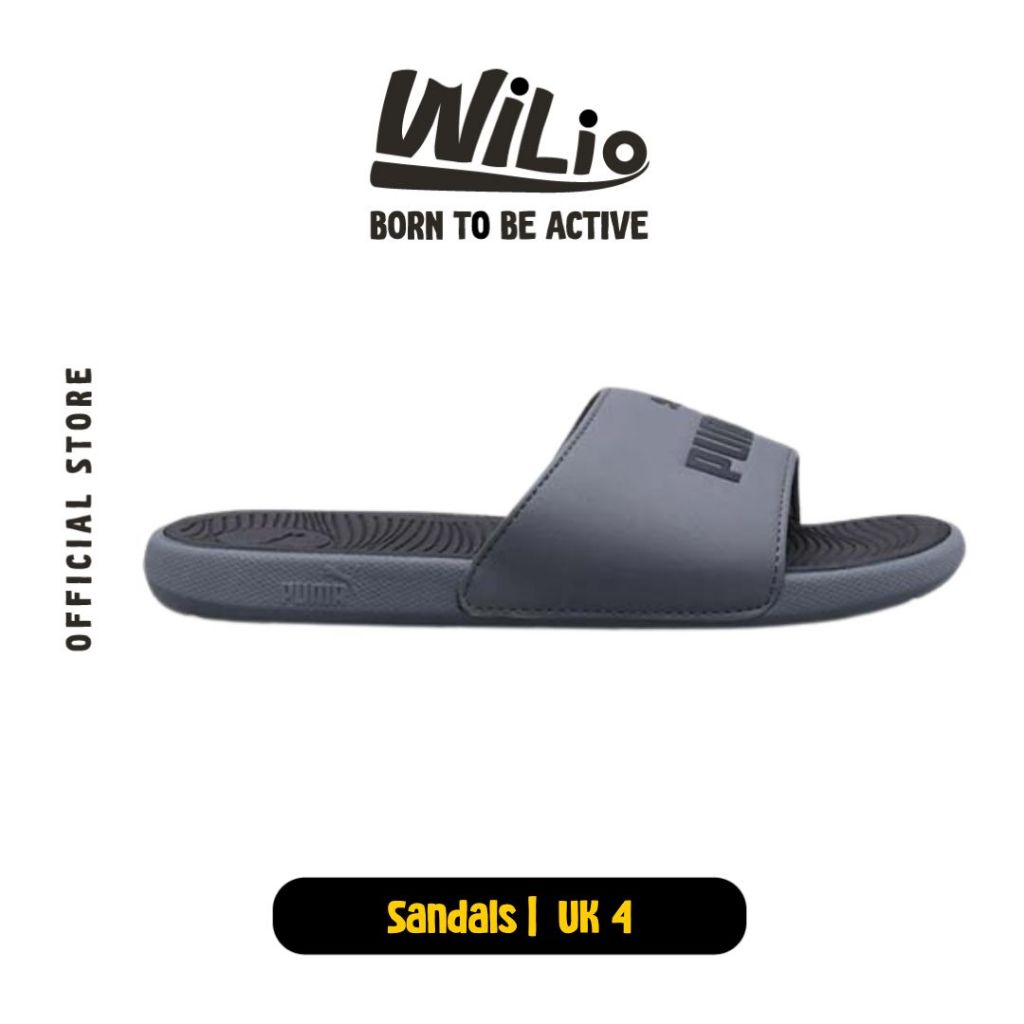 PUMA Cool Cat 2.0 Jr Cool 39088102 - Sandal Anak (Abu-abu)