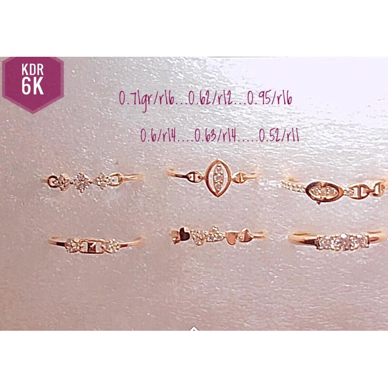 CINCIN EMAS FASHION KADAR 6K