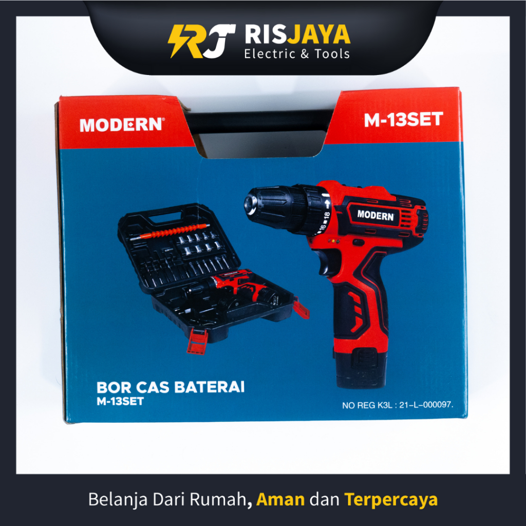 Bor Cas Baterai Merk Modern Type M13SET
