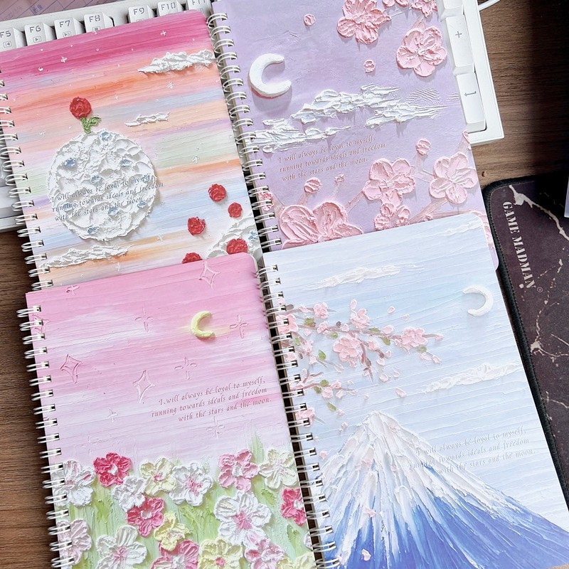 

[Whispers] Buku Catatan /Buku Tulis Ring A5 /Notebook A5/Buku Tulis Sekolah isi 60 lembar Buku Tulis