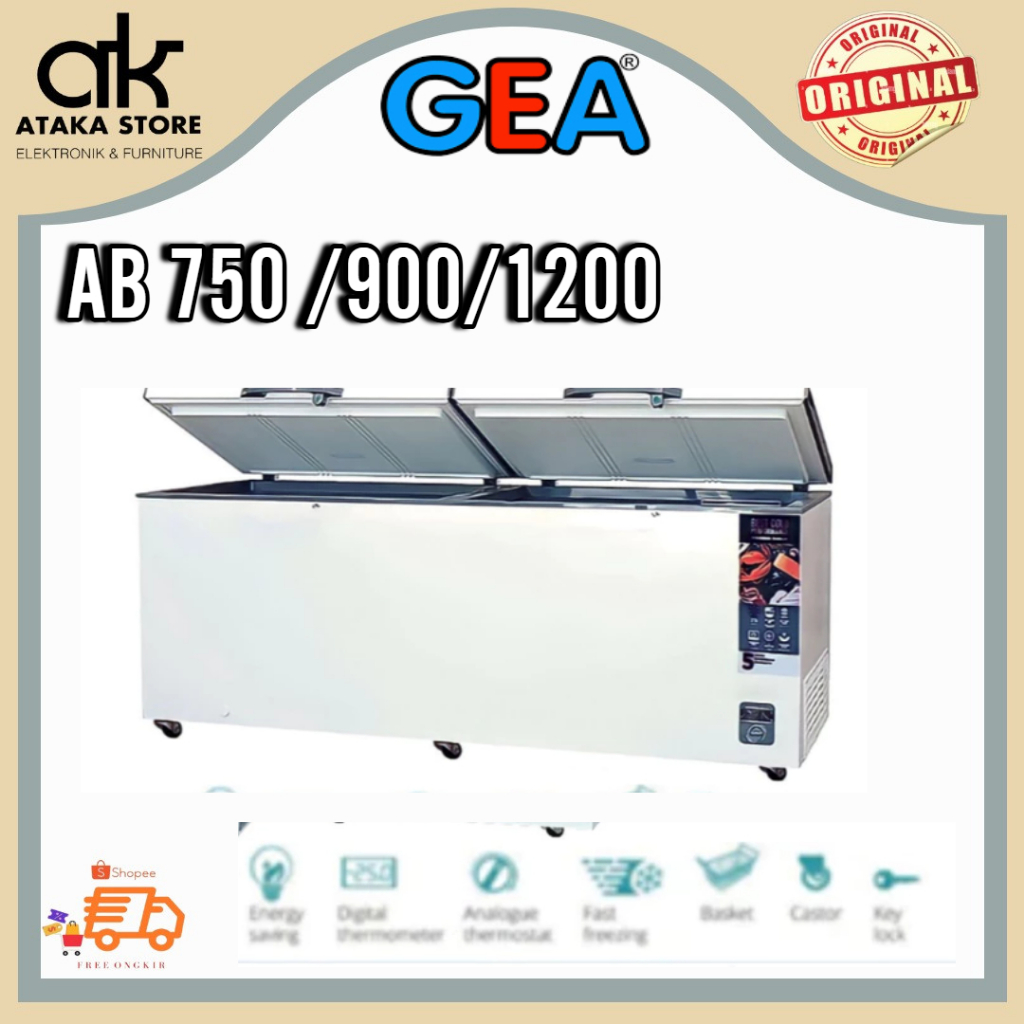 CHEST FREEZER GEA AB750 / AB900 / AB1200 Freezer Box GEA Lemari Pembeku GEA