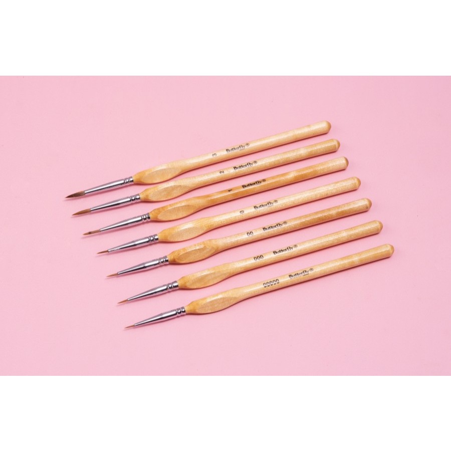 

Kuas Trigonal Premium Bentuk Bulat Butterfly