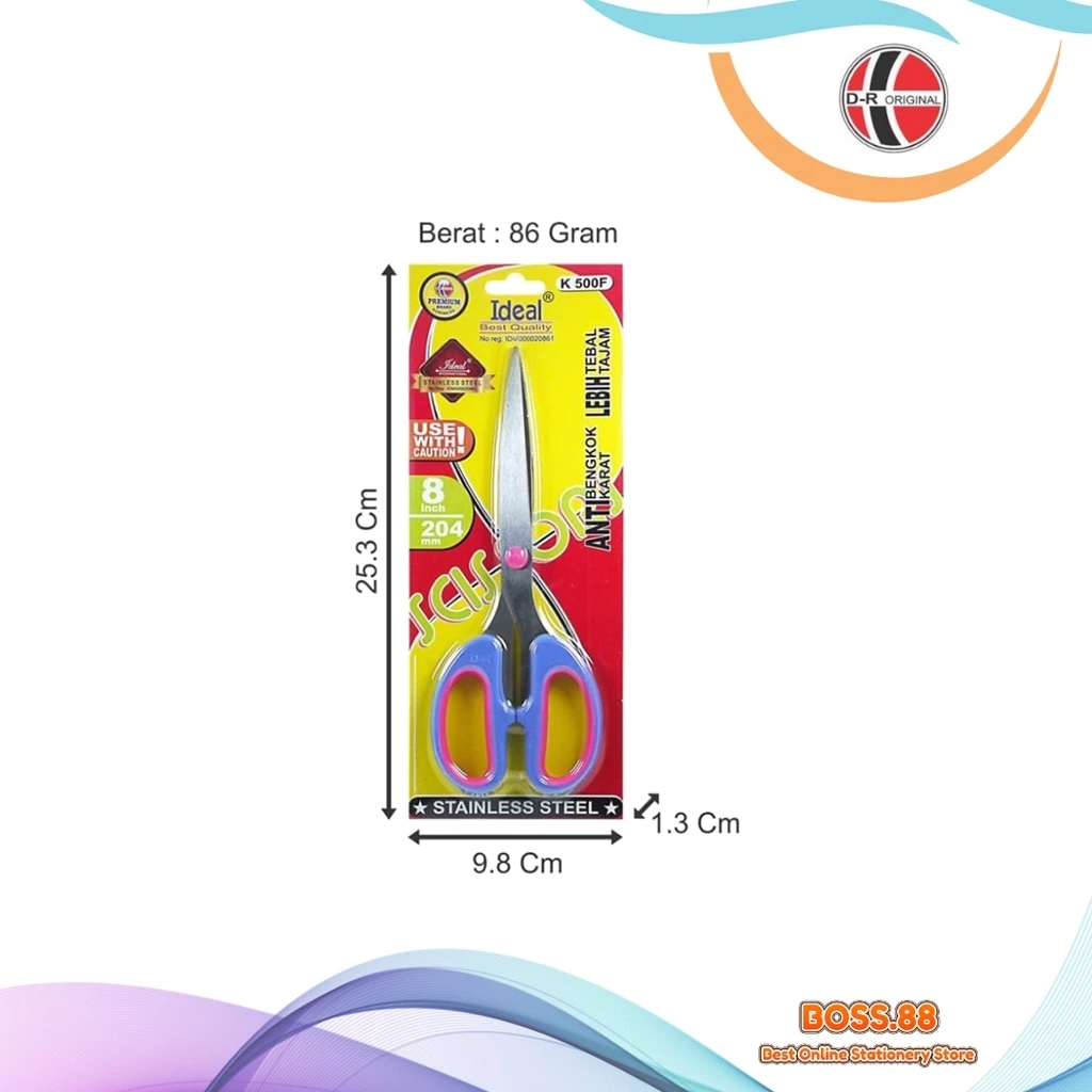 

SCISSORS / GUNTING IDEAL K-500F (1 PCS)