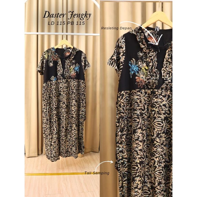 Rumina Daster Batik Cap Premium Pekalongan Adem Kekinian Bahan Rayon Tebal Murah Berkualitas Modis