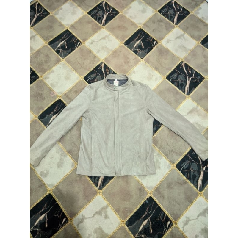 JAKET SUEDE BACK NUMBER