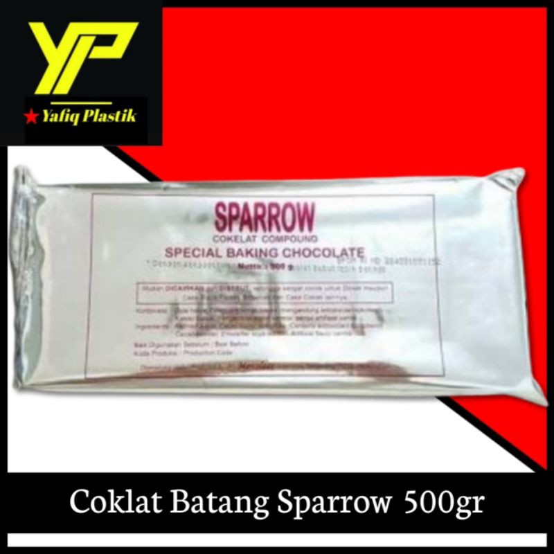 

COKLAT#SPARROW#BATANG#BLOK#500 Gram #Compound#DARK COKELAT