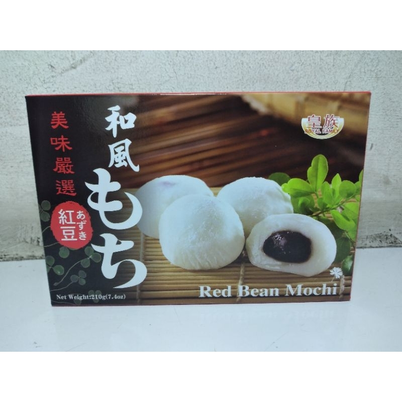 

royal family red bean mochi from taiwan 210 gr